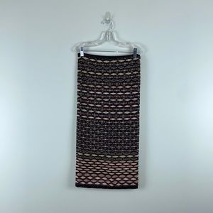 MISSONI Metallic knit pencil skirt